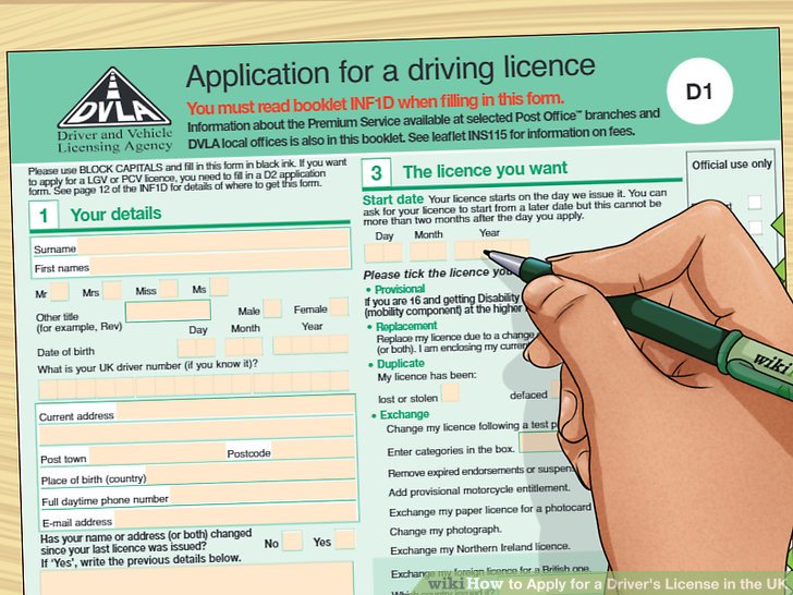 Driving License D1 Photo Dvla